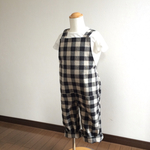 ＊ 再販♡kidsブロックチェックのサロペット 90.100.110＊