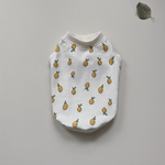 犬服*小さなレモンのタンクトップ*アイボリー