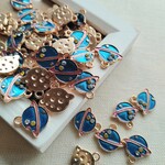 12×13mm　土星のチャーム　１０個セット　C296