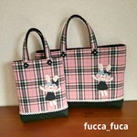 fuccaちゃん レッスンバッグ&シューズケース ２点セット ピンク