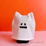 ☆ハロウィン☆ オバケだニャン♪ 手のひらサイズのぬいぐるみ☆グリーンな目☆⑥