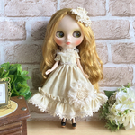 ブライス＊リカちゃん＊ドレスワンピース＆髪飾り