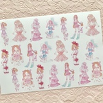 💋ランジェリーを着た女の子たちのセルフカットシールシート💋  