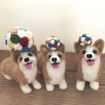 羊毛フェルト うちのこオーダー  コーギーさん専用おふたつ追加分