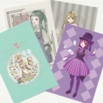 女の子イラスト ポストカードセット