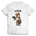 半袖Tシャツ 柴犬 しばいぬ ダンベル 筋トレ 筋肉 モンスター 巨大 by FOX REPUBLIC
