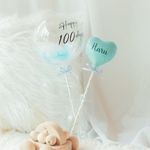 ハーフバースデー 100days Birthday スティックバルーン2本set　