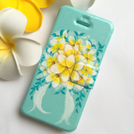 ＊ オーダー作品 ＊  プルメリアのブーケiPhone5sケース手帳型