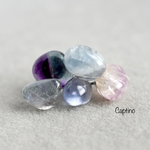 アソートピアス《fluorite pebbles・bi-color 》