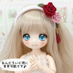 薔薇のカチューシャ ＊ドール用ヘアアクセサリー＊