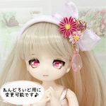 コスモスのカチューシャ ＊ドール用ヘアアクセサリー＊