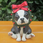 クリスマスリース★ボストンテリア③