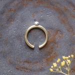 【hitotsubu ひとつぶ】イヤーカフ シルバー粒 真鍮 【送料無料】