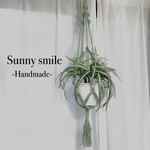 癒しのおうち時間を✳︎くすみグリーンの手染めプラントハンガー