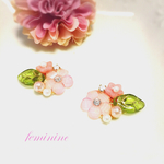 ♡thanks記念♡再販6ほんのり桃・桜のイヤリング・ピアス