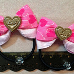 【SALE】キッズヘアゴム　ハートLOVEチョコ