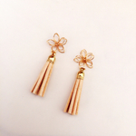 flower tassel earring.