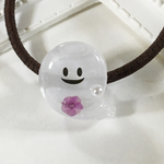 🎃ハロウィン🎃にっこりフラワーおばけちゃんヘアゴム　レジン
