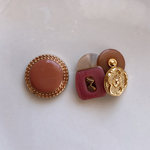 ボタンアクセサリー(ピアス・イヤリング)