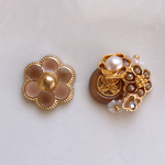 ボタンアクセサリー(ピアス・イヤリング)