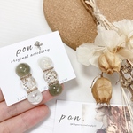 green(レジン/ピスタチオグリーン/くすみグリーン/白)