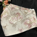 新柄💕 息しやすいベールマスク　可愛いレースマスク　抗菌防臭抗ウイルス生地使用　送料込み
