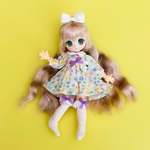 【オビツ11】ファンシーワンピースset（カラフルドット）