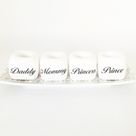 4人用ハブラシスタンド （男の子と女の子のお子さま1人ずつのご家庭用）　*親子 *ペア *モノトーン