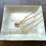 ゴールド_小ぶりでシンプルなコインのネックレス/ラッピング対応