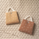 マスクケース【Brown cherry𖦊】　さくらんぼ　仮置きマスクケース　不織布マスクケース　プリーツマスク 