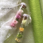 💗➰💚ボトルフラワー＊ローズ