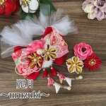 つまみ細工　髪飾り🎀リボン髪飾り🎀七五三　成人式