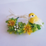 ちょこんと花冠〜小鳥さんといっしょ〜（うさぎさん・他ペット用）・Flower Crown