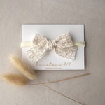 𖧷newborn〜𖧷lace ribbon bow  headband /hair pin/hair elastic