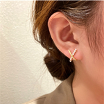 再販‼️✨❂ビジュー×パールピアス❂