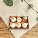 9/22(水)20:00発売［1セット限定］【ミニチュア】どうぶつ白パン金木犀のせ&オレンジフロートセット♪