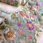 再入荷特別10%オフ 💛長さ50cm×幅約10cmインド刺繍リボン