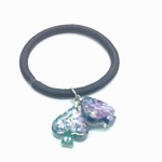 ハンドメイド　ヘアゴム　レジンスペード型