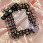 B8 硬質ケース フリル ブラック/黒【ナスカン付き】