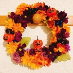 【handmade】ハロウィン　フラワーリース