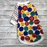 Vivid  colors  chocolate＆borderＴシャツ  Ｓ