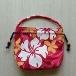バケツ型巾着手提げハイビスカス１
