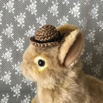 ウサギの麦わら帽子