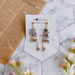 《SALE》✾一点物✾アメジストさざれ石ピアス✾チェーン