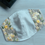 インド刺繍リボンの不織布マスクカバー