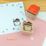 ミニはんこ(ハロウィンハットくま)