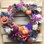 秋色🍁ハロウィンリース