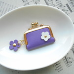 ネックレスのためのアクセサリーケース・すみれ色・お花・受注販売
