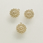 透かしレジンフレーム/空枠　菊・花　直径20ｍｍ　15個で300円