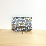 ラミネートの小さなお財布☆LIBERTY  ハラバルー(ホワイト)